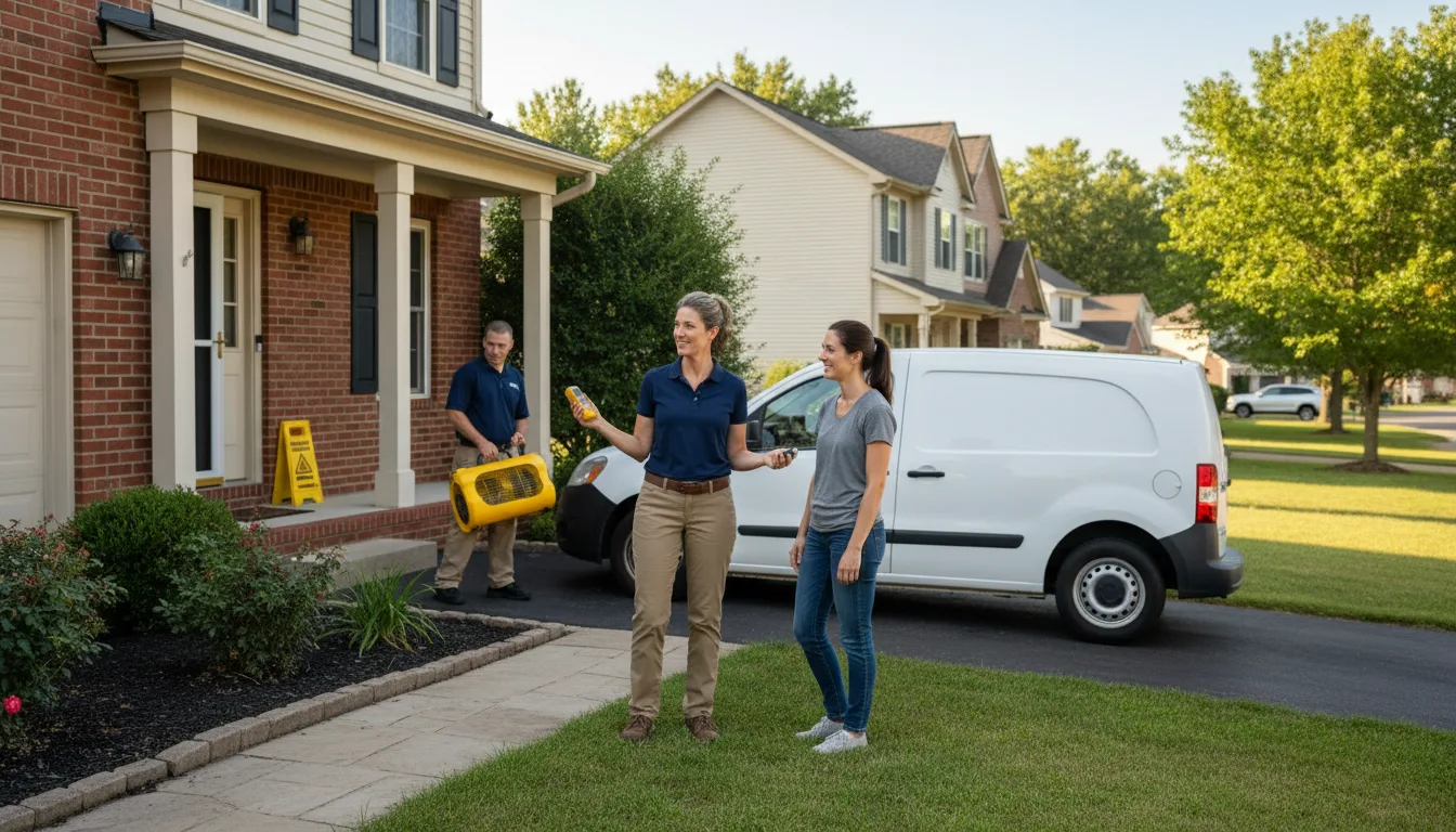 Residential water damage restoration in Mount Morris, PA